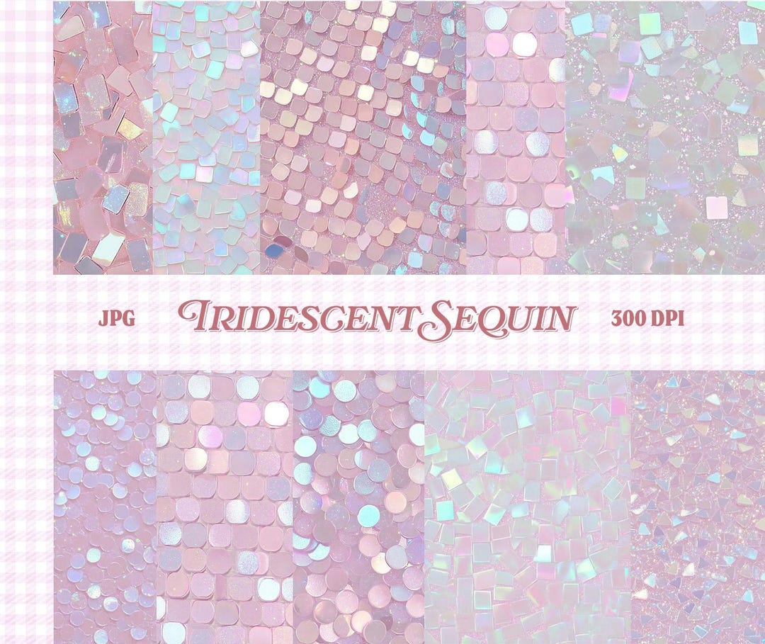 Iridescent Sequin Textures JPG Pack, Pink Holographic Sparkles Cute ...