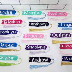 Customizable Acrylic Bookmark | Personalized Bookmark | Bookmark | Name Bookmark | Acrylic Bookmark |