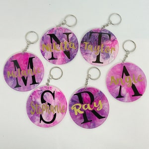 Customizable Name Keychain | Personalizable Keychain | Keyring | Name Keychain |  | Letter Keychain | tassel | personalizable | vinyl |