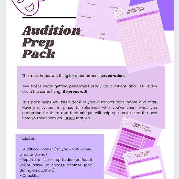 Audition Preparation Pack