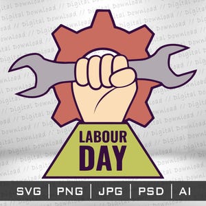 1er mai Fête du Travail SVG Png, fichiers de découpe Cricut, téléchargement numérique instantané par sublimation, fichiers image vectorielle Stickers T-shirt 1er mai 2025