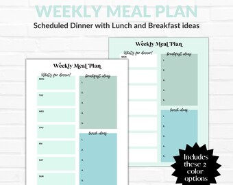 Horario del plan de comidas semanal, plan de comidas para la cena, horario de preparación de alimentos, tabla de planificación de comidas