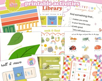 Paquete de actividades de marzo, 26 actividades temáticas planificadas previamente, imprimible del Día de San Patricio, imprimible de primavera,