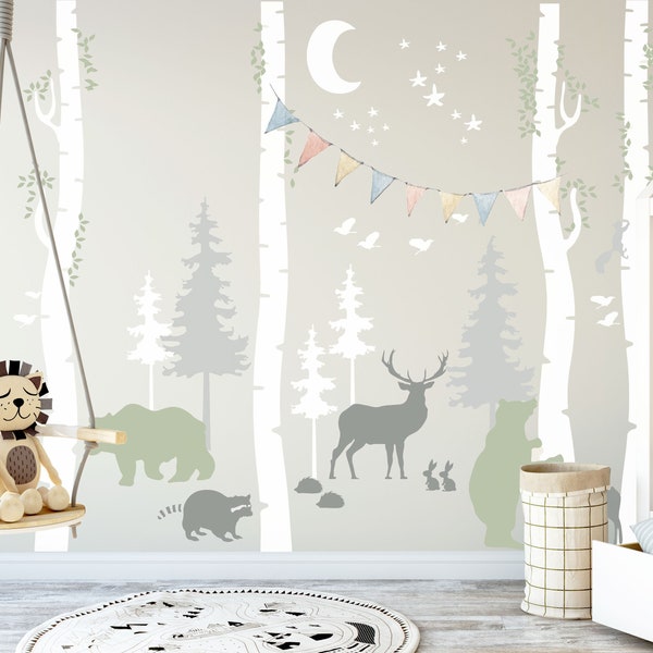 Forest Wall Decals Etsy