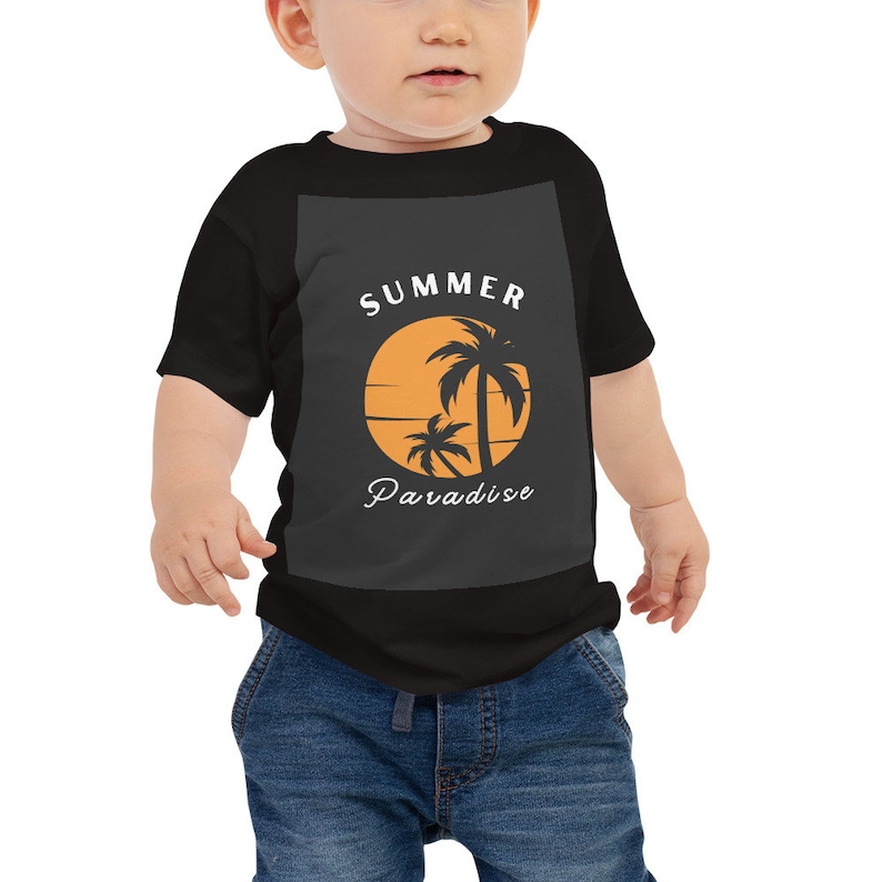 Baby Jersey Short Sleeve Tee-shirt baby pattern infant pattern infant wears image 1