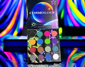 NEW cosmology face artistry eyeshadow palette neon eyeshadow