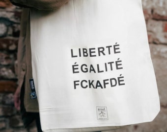 Premium Tote Bag (kleine Schrift) Bio Baumwolle Tasche Tragetasche Beutel