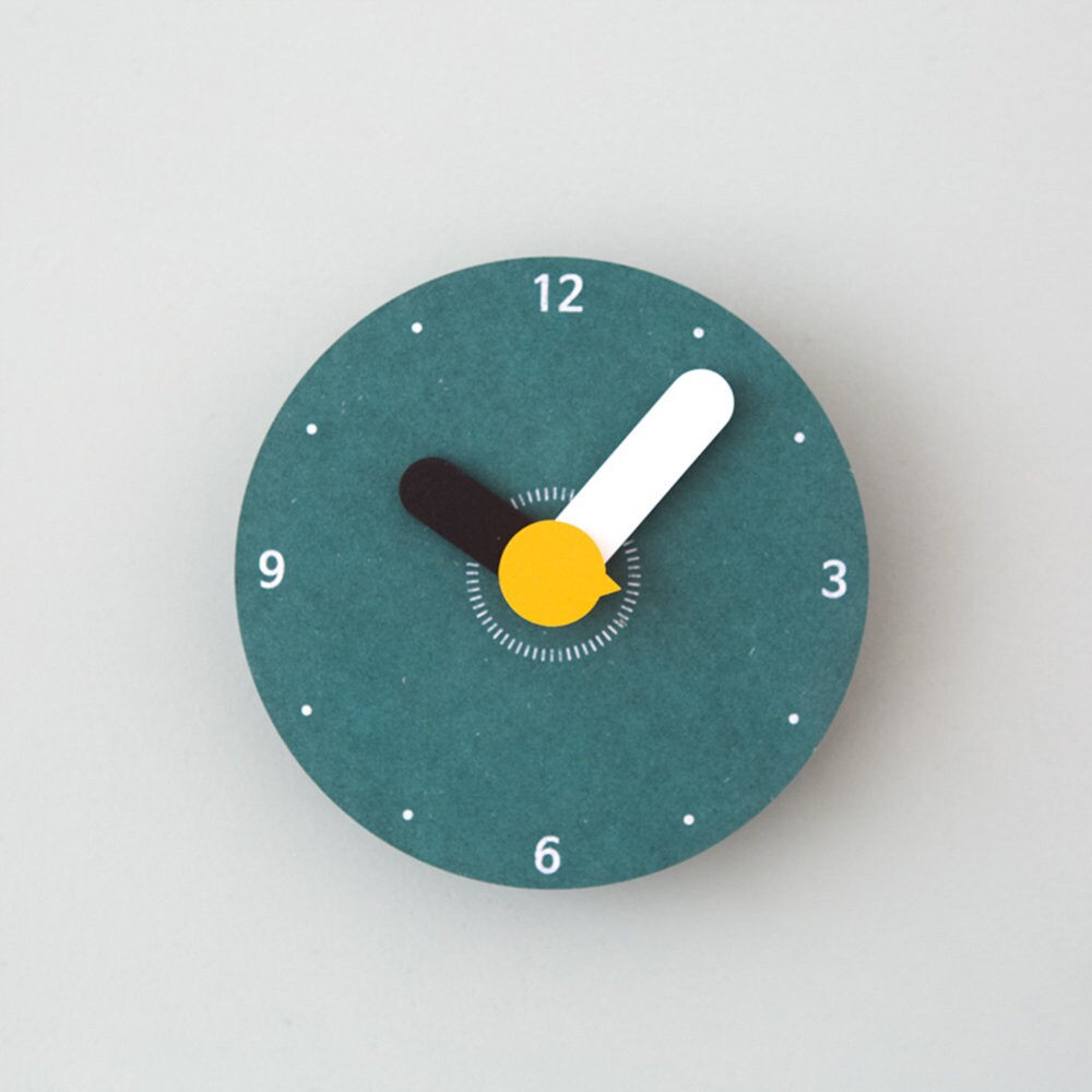 Modern Retro Wooden 'mini' Wall Clock Minimalistic Etsy