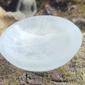 Cuenco de selenita/ Cuenco de recarga para minerales/selenita