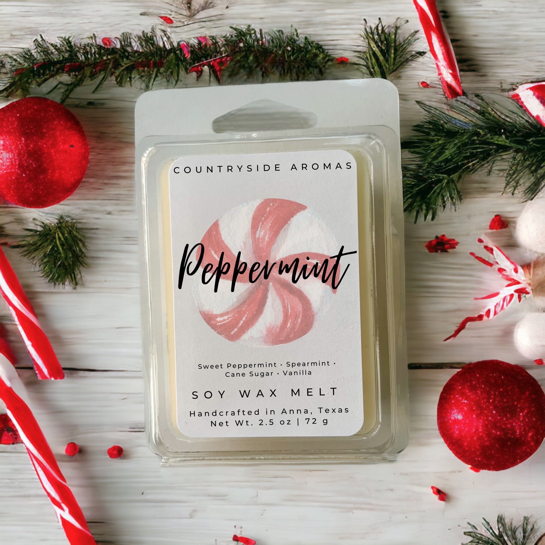 Peppermint Wax Melt Etsy Canada