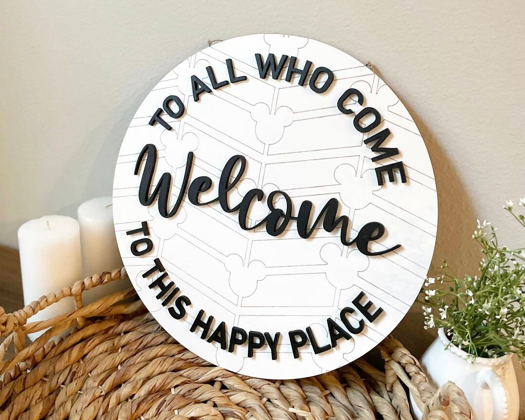 Mickey Inspired Home Decor Door Sign, Front Door Hanger