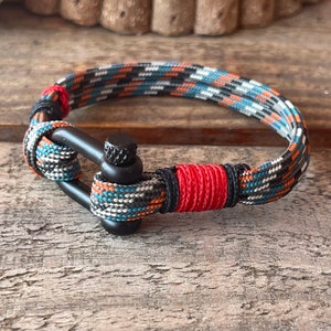 Veggie Soap rope bracelet, paracord bracelet made with black shackle, minimalist buckle , handmade custom gifts for him, gift for her