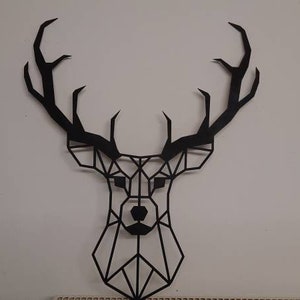 Hirsch Wall Decoration for Laser Cutter and cnc DXF SVG File Vector dxf