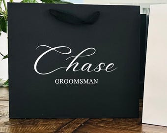 Personalized Wedding Bags Groomsmen Gift Bags Black Wedding Party Gift Bags Gift Bags for Wedding Party Gifts for Wedding Party Birthday bag