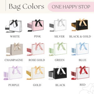 Personalized Bridesmaid Gift Bags, Custom Wedding Gift Bags,Bachelorette Party Bag,Welcome Gift Bags,Bridal Party Gift Bags,Elegant Gift Bag image 10