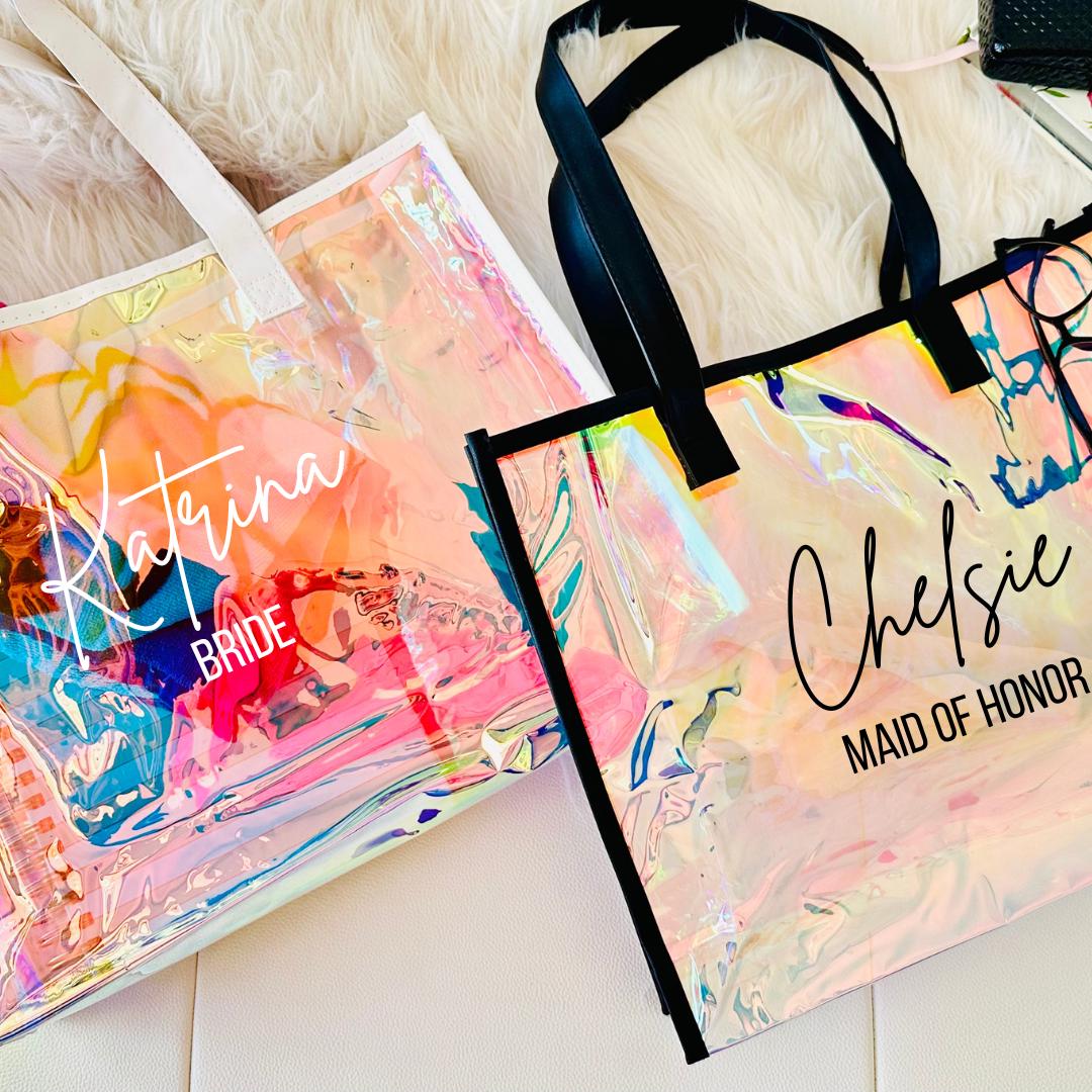 Personalized Beach Tote Bag,beach Clear Bag,bridal Shower Bag ...