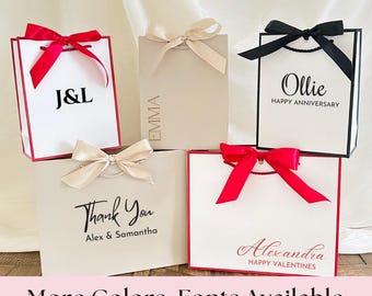 Custom Gift Bags, Personalized Name Bags, Party Favor bag, Thank You Gift Bags, Birthday Gift Bags, Wedding Gift Bags, Bridesmaid Gift Bags