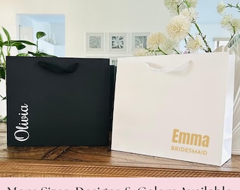Personalized Name Gift Bag, Birthday Gift Bag, Special Occasion Gift Bag, Personalized Gift Bag, Personalized Wedding Gift Bag- Wedding Bags