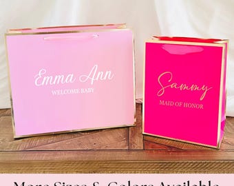 Personalized Bridesmaid Gift Bags, Bridesmaid Gifts, Custom Bridesmaid Bags, Bachelorette Party Bags, Bridal Party Gift Bag,Wedding Gift Bag