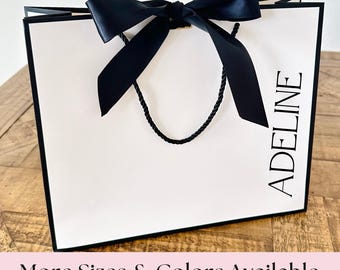 Personalized Gift Bags-Bridesmaid Gift Bag-Bachelorette Party Gift Bag-Bridal Party Gift Bags-Personalized Wedding Gift Bag- Wedding Bags