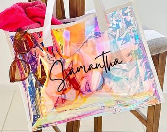 Personalized Beach Bag,Custom Girls Trip Bag,Bridesmaid Beach Tote Bags,Bachelorette Gifts for Her,Summer Beach Bag,Bridesmaid Gifts Bags