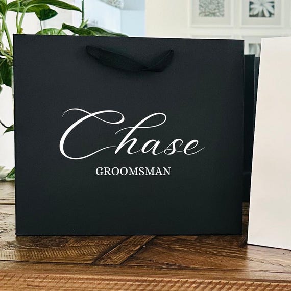 Personalized Wedding Bags Groomsmen Gift Bags Black Wedding Party Gift Bags Gift Bags for Wedding Party Gifts for Wedding Party Birthday bag