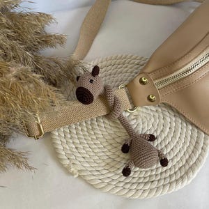 Handmade Crochet Capybara Keychain – Cute & Unique Animal Gift, Fun Bag Charm