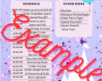 Itinerario de vacaciones mágicas