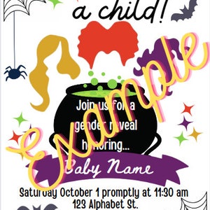 I Smell a Child... Gender Reveal Invitation