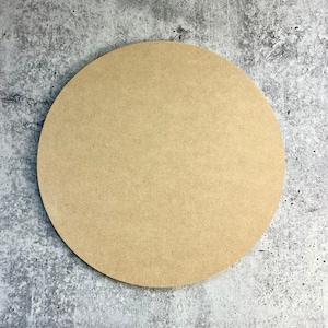 MDF Round - Blank - Circle - 1/4 Inch - Door Hanger - Decor
