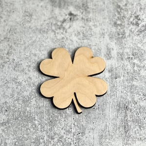 Shamrock - Unfinished wood blank | Clover | St Patricks Day | Spring | DIY | Craft Blank | Ready to Paint