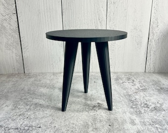 3D Printed Plant Stand - Modern Design - Simple, Lightweight - Houseplant Stand - Black