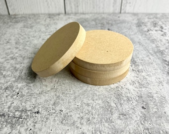 25 MDF Circles - 3" - 1/2 Inch Thick - Unfinished MDF Circle | Mdf Round | DIY