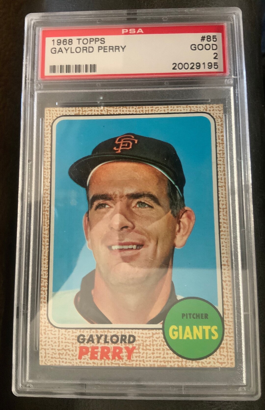 1968 Gaylord Perry 85 Giants Baseball Card. PSA Graded Good. Etsy