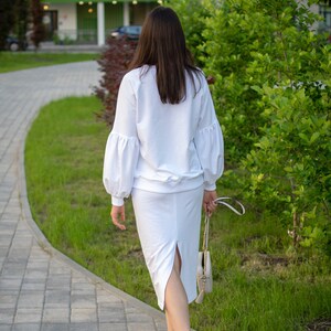 jersey hardware midi skirt