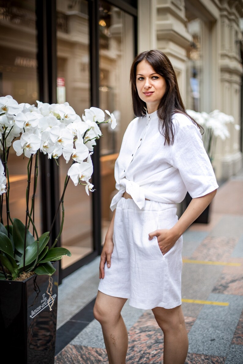 Loose Linen Shorts PDF Sewing Pattern Etsy