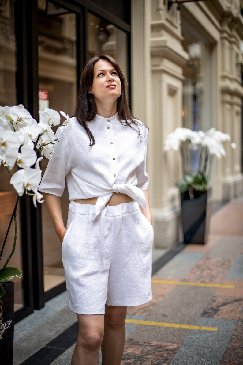 Loose Linen Shorts PDF Sewing Pattern Etsy