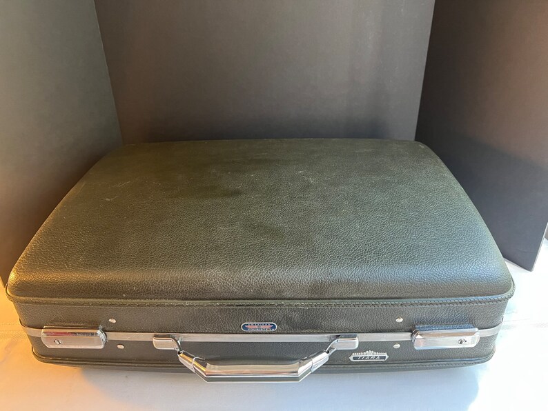 Vintage American Tourister Tiara Black Hardshell Luggage Etsy