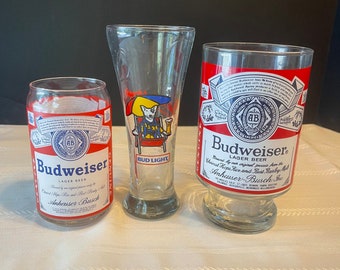 Vintage Budweiser glassware