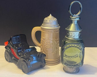 Vintage cologne bottles.