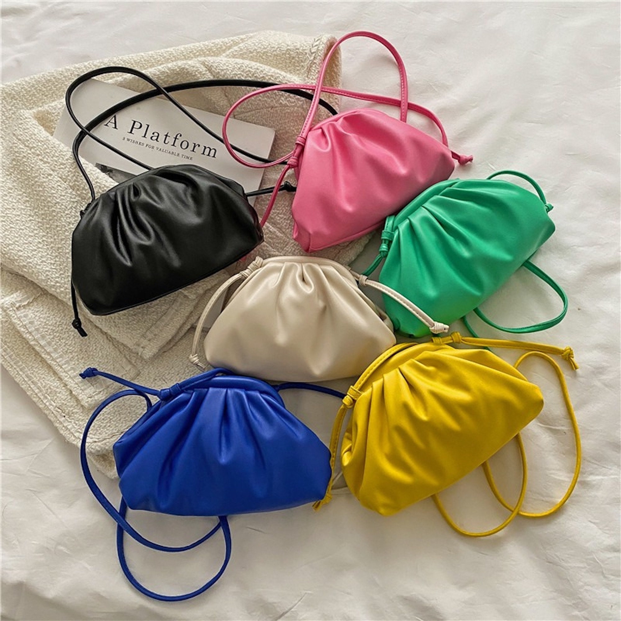 BOKPLD Womens Dumpling Crossbody Bag Cloud Handbag Pouch 