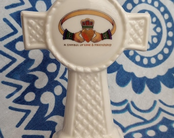 Cre Irish Porcelain Celtic Cross