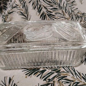 Vintage Glass Refrigerator Box