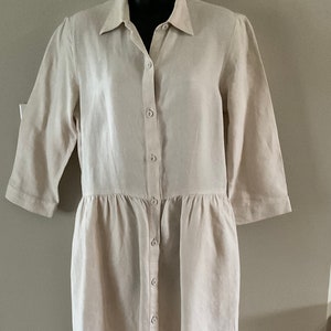 Vintage LandsEnd Linen Dress with belt image 1