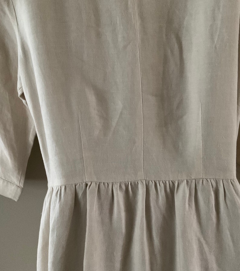 Vintage LandsEnd Linen Dress with belt image 6