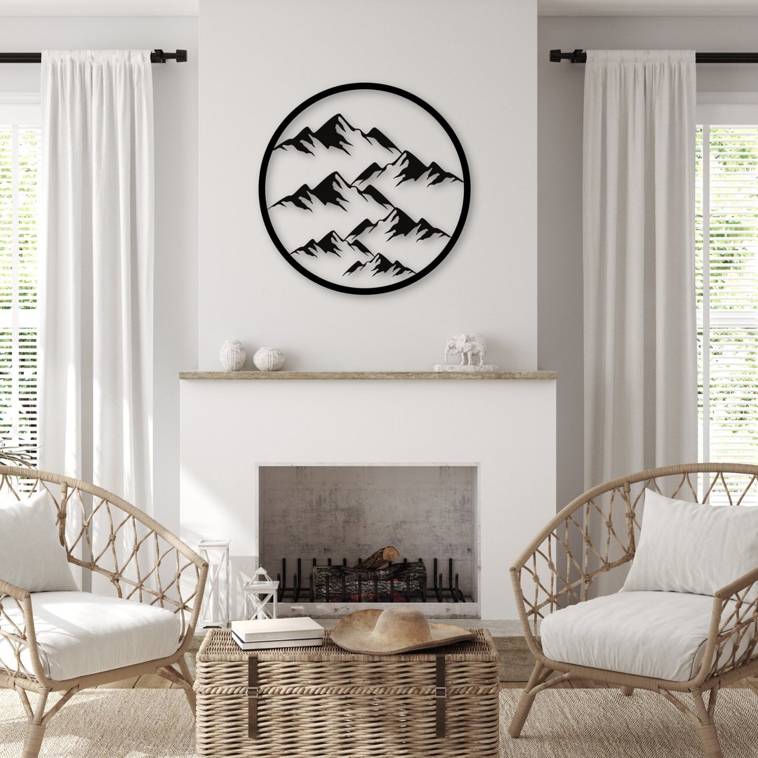 Mountain Wall Art, Colorado Metal Art, Rocky Mountain Art, Cabin Decor