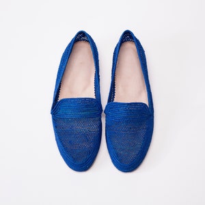 Loafer en maille de raphia