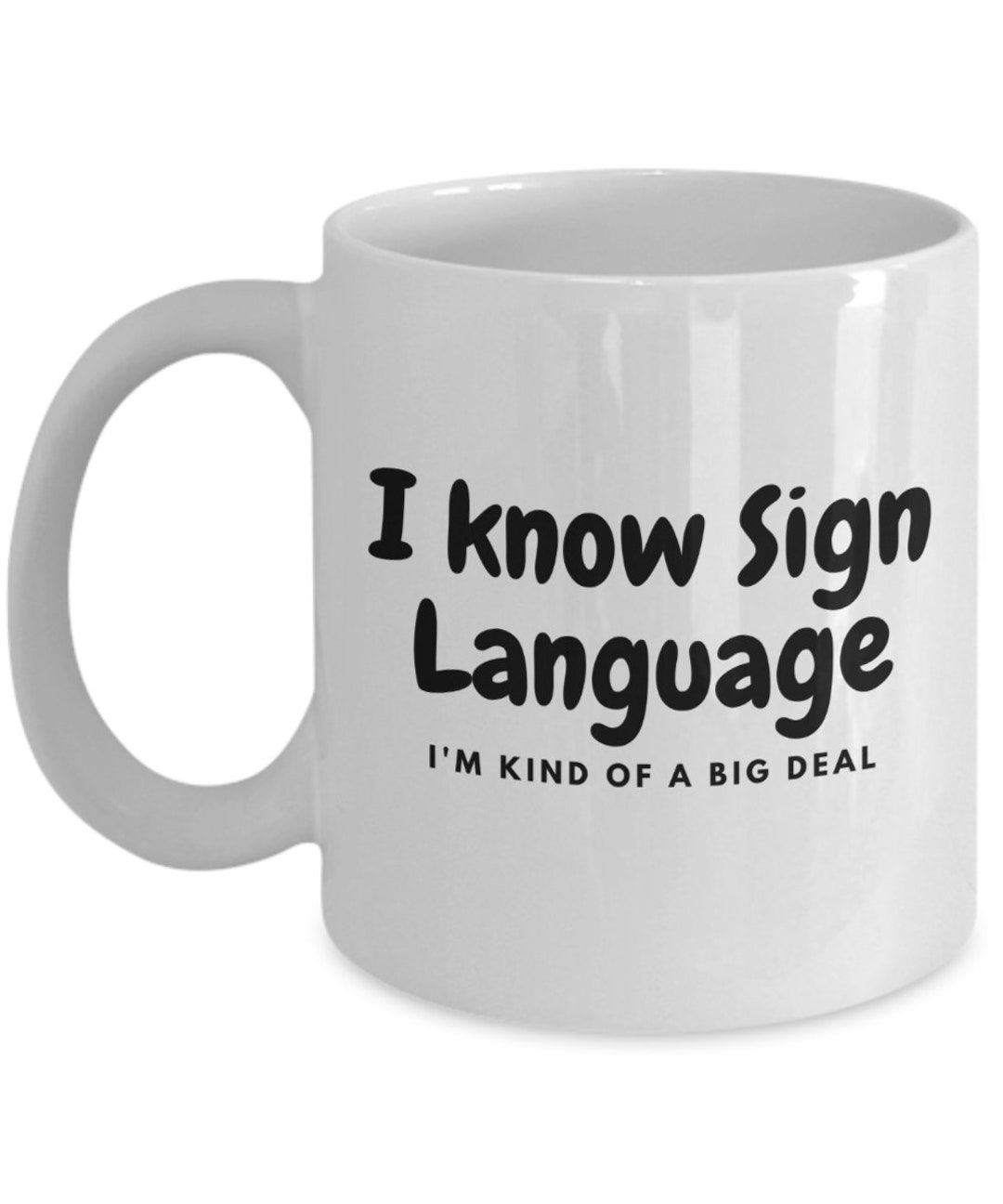 Sign Language Cup Sign Language Gift Asl Gifts Speech Etsy