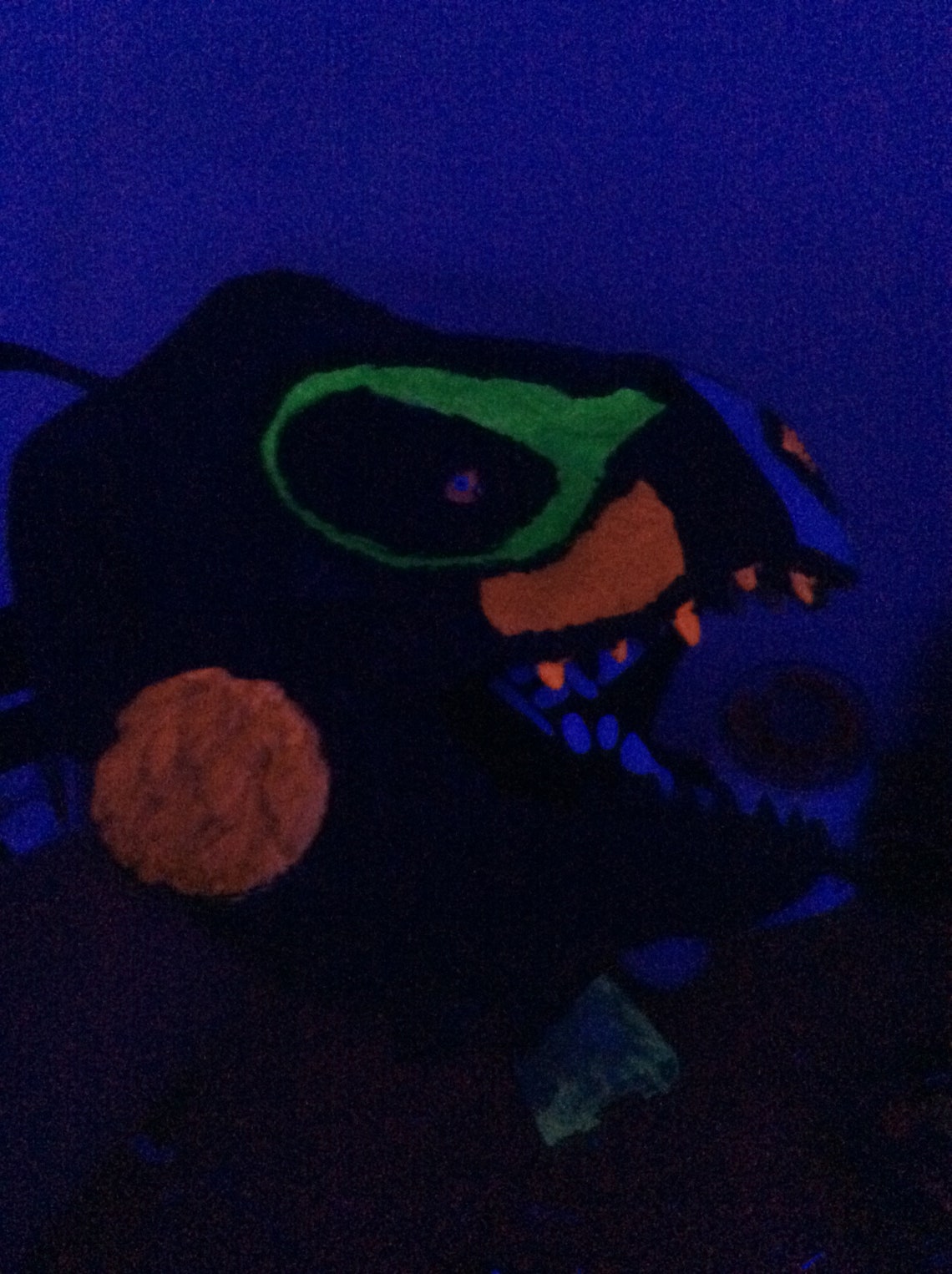 FOR SALE Therizino Dino Mask With Glow in the Dark and Black Etsy