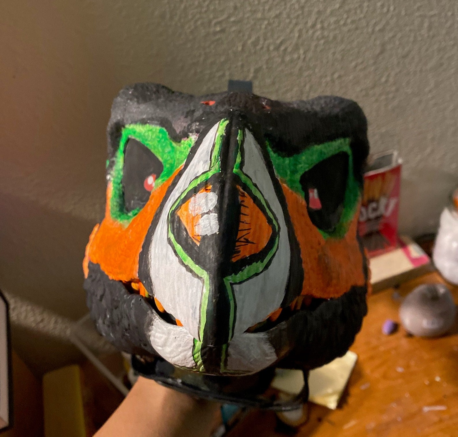 FOR SALE Therizino Dino Mask With Glow in the Dark and Black Etsy